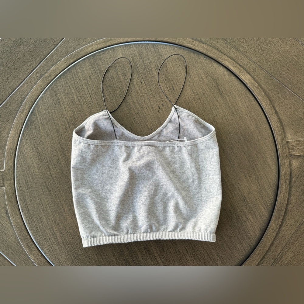 NWOT Free People Intimately Skinny Strap Seamless Brami-Heather Grey - Picture 4 of 6